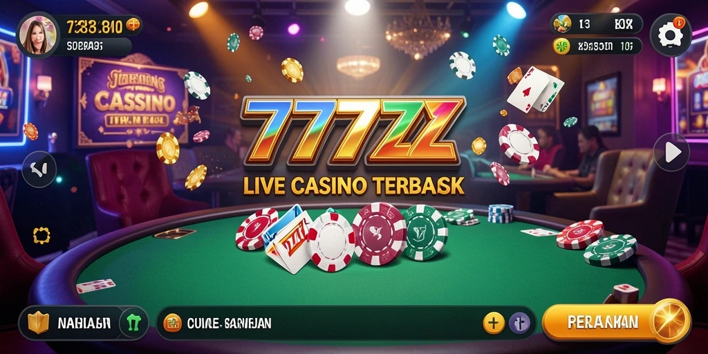 Tampilan gameplay seru di aplikasi Live Casino 777ZX.
