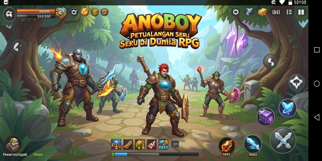 Tampilan gameplay seru dan grafis menawan di ANOBOY.