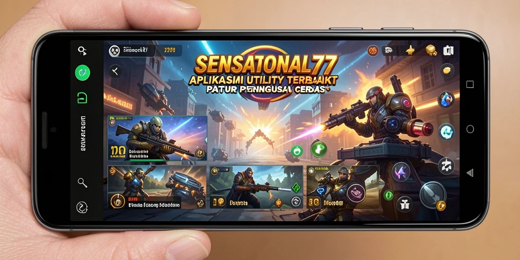 Tampilan antarmuka SENSATIONAL77 yang intuitif dan menarik.